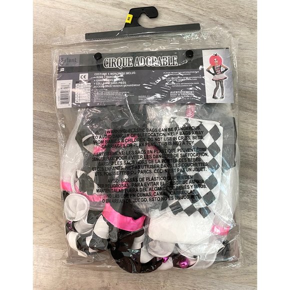 Circus Sweetie Clown Costume - Child Small (4-6) - Picture 3 of 4